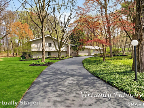 Contemporary single family home for sale located at 112 Calico Lane, Fairfield, CT 06824