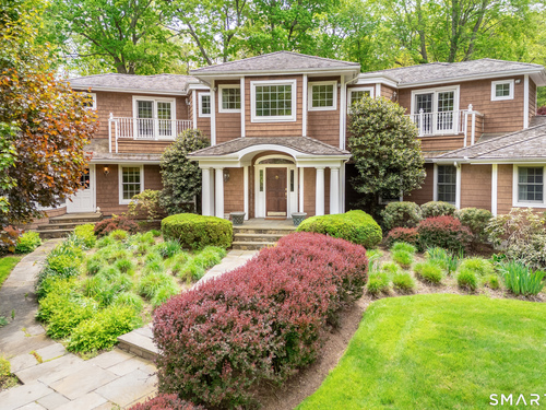 Waterfront single family home for sale located at 41 Lake Wind Road, New Canaan, CT 06840