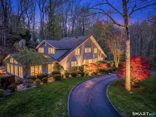 Contemporary single family home for sale located at 50 Calvin Road, Wilton, CT 06897