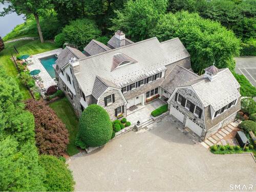 Waterfront single family home for sale located at 114 Adams Lane, New Canaan, CT 06840
