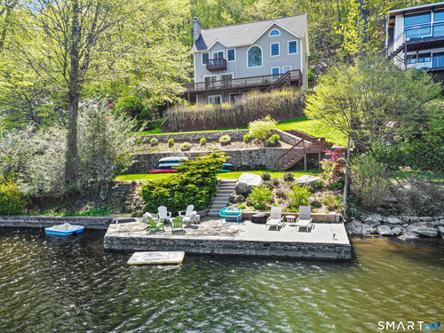 Waterfront single family home for sale located at 83 Wood Creek Road, New Fairfield, CT 06812