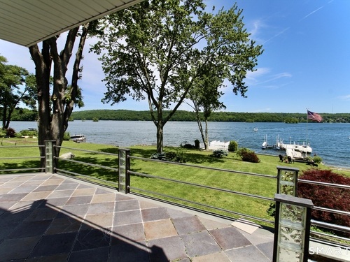 Waterfront contemporary single family home for sale located at 20 East Lane, New Fairfield, CT 06812