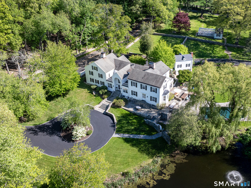 Waterfront antique single family home for sale located at 351 Erskine Road, Stamford, CT 06903