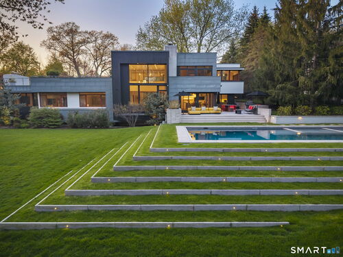 Contemporary single family home for sale located at 5 Marc Lane, Westport, CT 06880