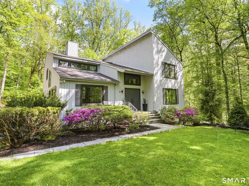 Contemporary single family home for sale located at 80 East Ridge Road, Stamford, CT 06903