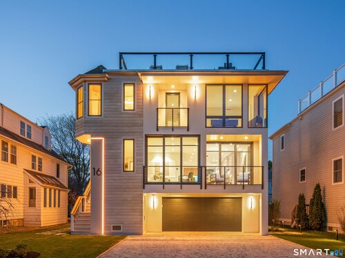 Contemporary new construction single family home for sale located at 16 Westport Avenue, Westport, CT 06880