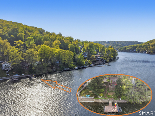 Waterfront single family home for sale located at 79 Algonquin Trail, Newtown, CT 06482