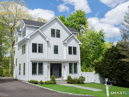 Waterfront new construction townhouse condo for sale located at 6 Down River Road, b, New Canaan, CT 06840