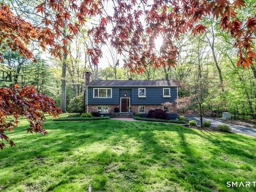 Waterfront single family home for sale located at 28 Fieldcrest Drive, Ridgefield, CT 06877