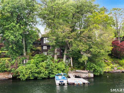 Waterfront single family home for sale located at 45 Lake Drive South, New Fairfield, CT 06812
