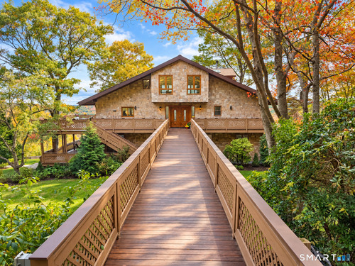 Contemporary single family home for sale located at 10 Hillcrest Court, Ridgefield, CT 06877