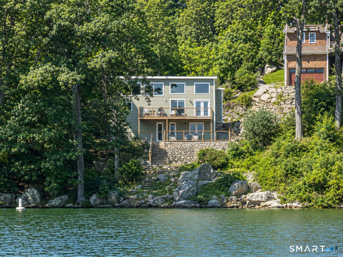 Waterfront contemporary single family home for sale located at 20 Reynolds Road, Danbury, CT 06811