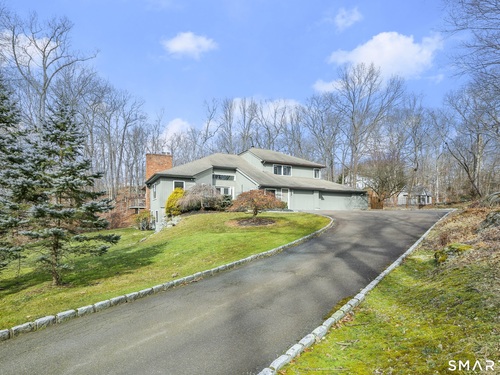 Contemporary single family home for sale located at 166 Godfrey Road East, Weston, CT 06883