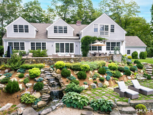 Waterfront single family home for sale located at 25 Pond Road, Ridgefield, CT 06877