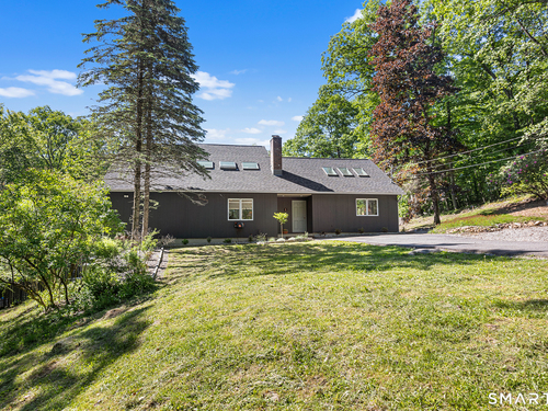 Waterfront contemporary single family home for sale located at 1 Eagles Nest Drive, Sherman, CT 06784
