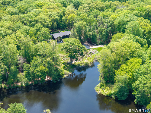 Waterfront contemporary single family home for sale located at 198 Woodchuck Road, Stamford, CT 06903