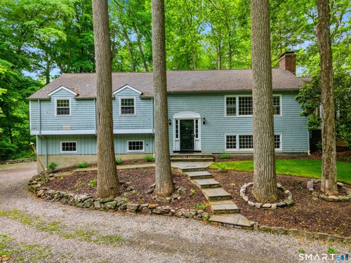 Waterfront single family home for sale located at 30 Bittersweet Trail, Wilton, CT 06897