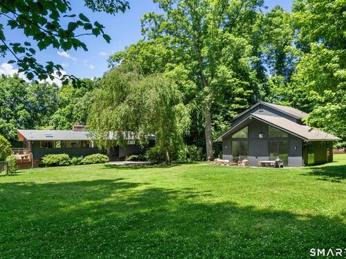 Contemporary single family home for sale located at 9 Fall Ridge Road, Weston, CT 00688