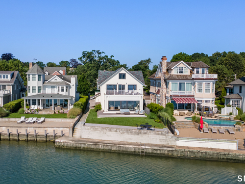 Waterfront single family home for sale located at 22 Ocean Drive North, Stamford, CT 06902
