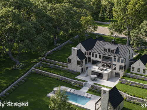 Contemporary new construction single family home for sale located at 532 Round Hill Road, Greenwich, CT 06831
