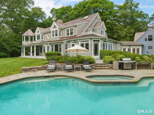 Waterfront single family home for sale located at 8 Wedges Field, Weston, CT 06883
