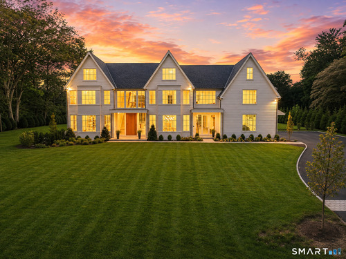 Contemporary new construction single family home for sale located at 175 Brookside Road, Darien, CT 06820