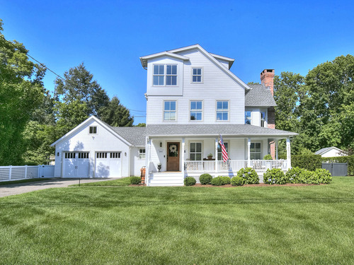 Contemporary single family home for sale located at 28 Clinton Avenue, Westport, CT 06880