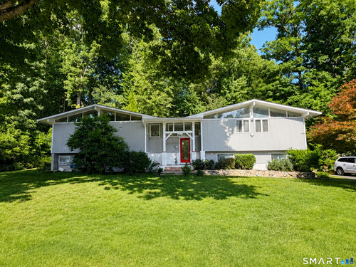 Contemporary single family home for sale located at 1 Bayberry Drive, Brookfield, CT 06804