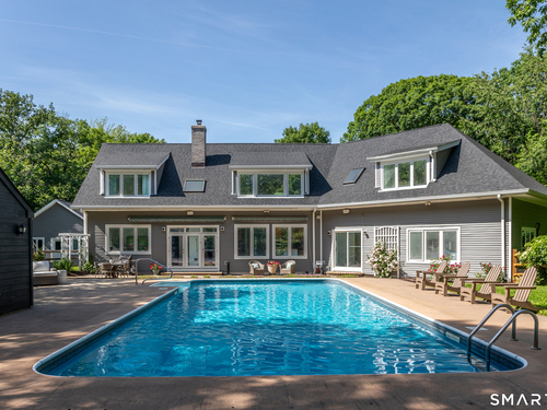 Contemporary single family home for sale located at 28 Drewbarrie Lane, Easton, CT 06612