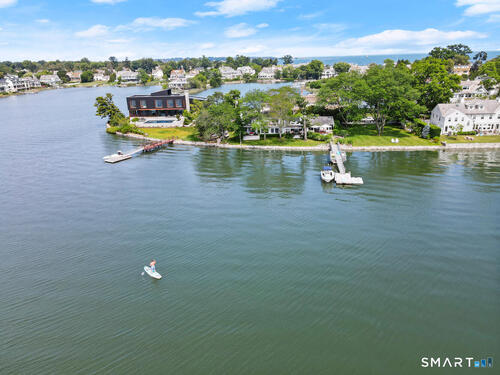 Waterfront single family home for sale located at 22 Northway, Greenwich, CT 06870
