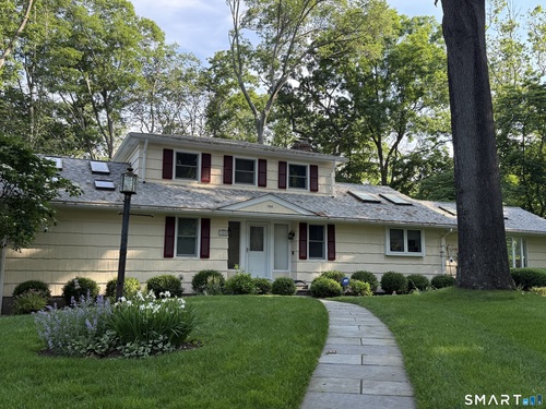 Contemporary single family home for sale located at 360 Autumn Ridge Road, Fairfield, CT 06825
