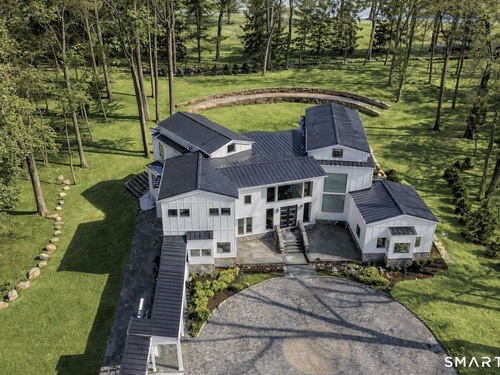 Waterfront contemporary new construction single family home for sale located at 475 Fence Row Drive, Fairfield, CT 06824