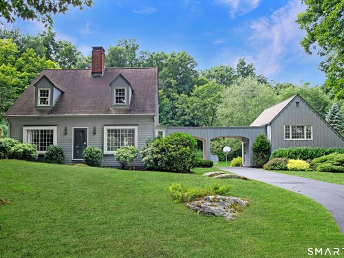 Waterfront single family home for sale located at 96 Indian Cave Road, Ridgefield, CT 06877
