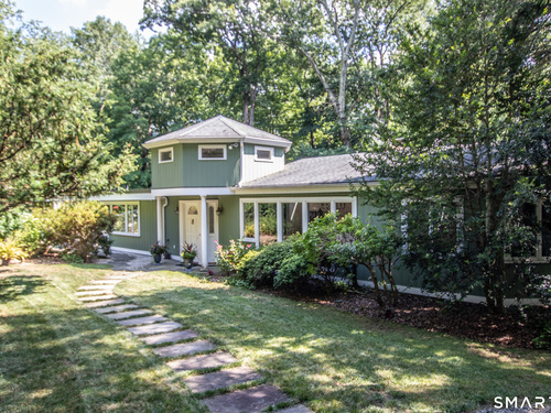 Contemporary single family home for sale located at 10 Steep Hollow Lane, Greenwich, CT 06807