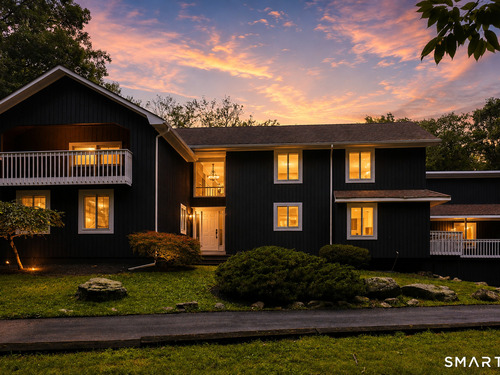 Waterfront contemporary single family home for sale located at 21 Deepwood Road, Weston, CT 06883