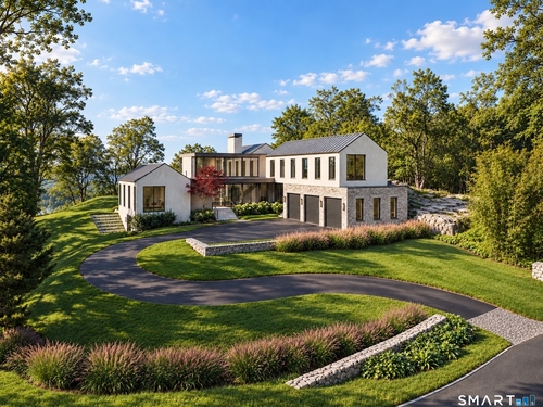 Contemporary new construction single family home for sale located at 38 Prospect Road, Westport, CT 06880