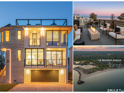 Contemporary new construction single family home for sale located at 16 Westport Avenue, Westport, CT 06880