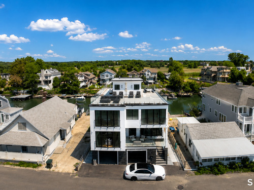 Waterfront contemporary single family home for sale located at 2268 Fairfield Beach Road, Fairfield, CT 06824
