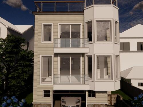 Waterfront contemporary new construction single family home for sale located at 238 Hillspoint Road, Westport, CT 06880