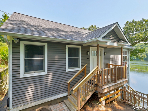 Waterfront contemporary single family home for sale located at 51 Bankside Trail, Newtown, CT 06482