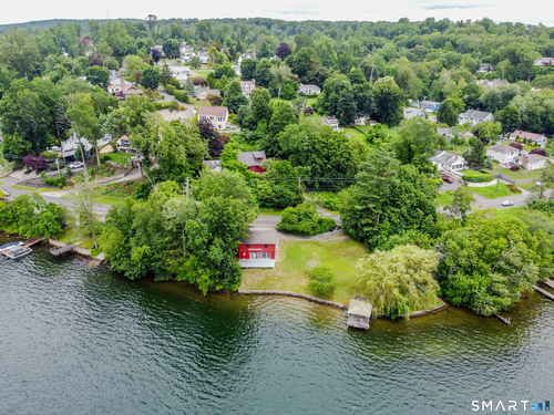 Waterfront single family home for sale located at 277 AND 279 Candlewood Lake Road, Brookfield, CT 06804