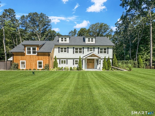 Waterfront contemporary single family home for sale located at 96 Studio Road, Stamford, CT 06903