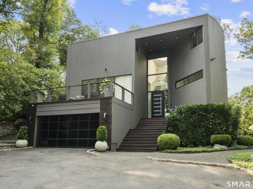 Contemporary single family home for sale located at 210 Red Fox Road, Stamford, CT 06903