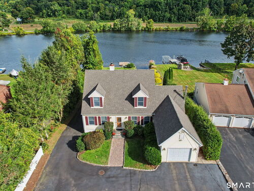 Waterfront single family home for sale located at 60 Housatonic Drive, Newtown, CT 06482