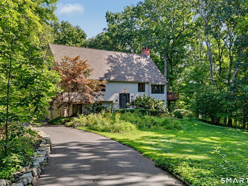 Waterfront contemporary single family home for sale located at 40 Beechwood Lane, Ridgefield, CT 06877