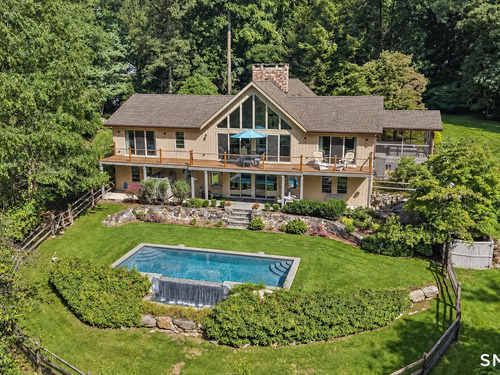 Contemporary single family home for sale located at 250 Dans Highway, New Canaan, CT 06840