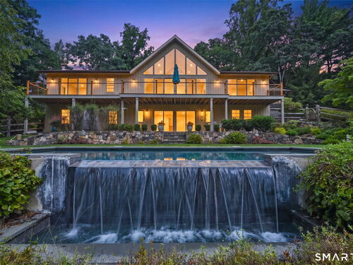 Contemporary single family home for sale located at 250 Dans Highway, New Canaan, CT 06840