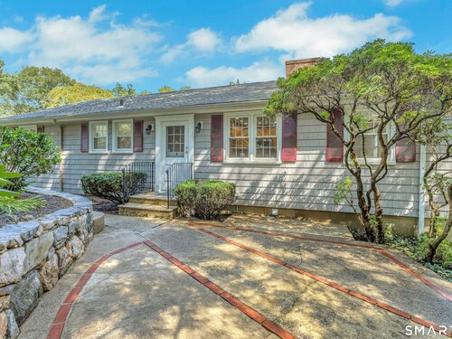 Waterfront single family home for sale located at 79 Robin Hood Road, Stamford, CT 06907