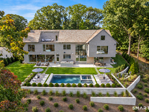 Contemporary new construction single family home for sale located at 8 Tar Rock Road, Westport, CT 06880