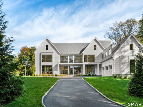 Contemporary new construction single family home for sale located at 9 Over Rock Lane, Westport, CT 06880